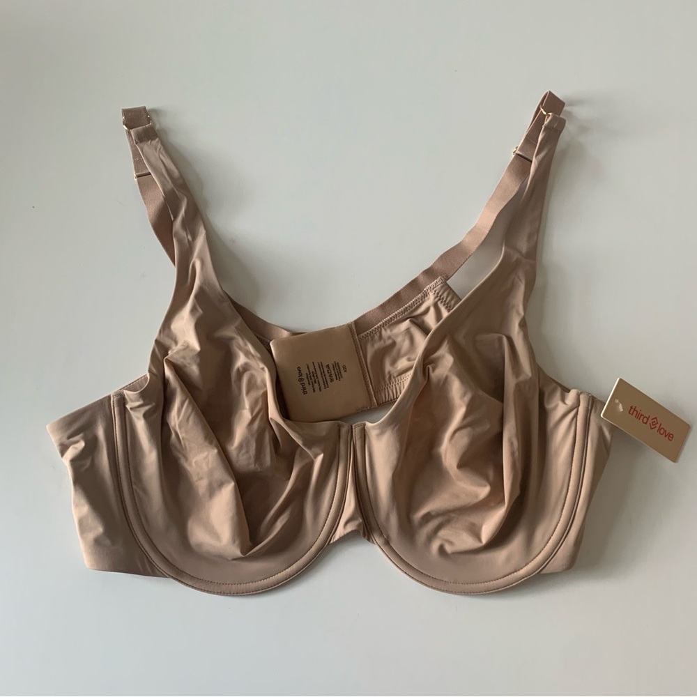 ThirdLove classic second skin unlined Nude Bra 42D